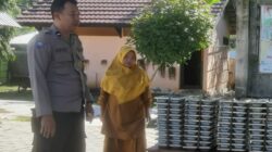 Bhabinkamtibmas Polres Bima Kota Bantu Pendistribusian Makan Bergizi Gratis (MBG) di Kecamatan Asakota