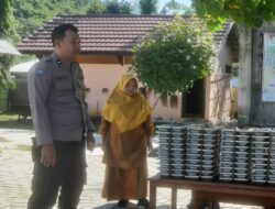 Bhabinkamtibmas Polres Bima Kota Bantu Pendistribusian Makan Bergizi Gratis (MBG) di Kecamatan Asakota