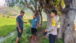 Bhabinkamtibmas Desa Sawe Sambangi Warga, Imbau Kamtibmas dan Ketahanan Pangan Menuju Indonesia Emas 2045
