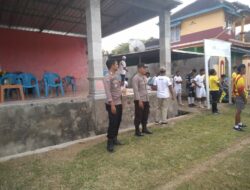 Polsubsektor Brang Ene Lakukan Pengamanan Pertandingan Sepak Bola di Desa Mura, Sekaligus Ajak Warga Jaga Kamtibmas