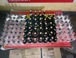 Sat Narkoba Polres Bima Kota Intensifkan Razia Miras, 105 Botol Berhasil Diamankan