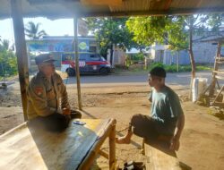 Sat Binmas Polres Lombok Utara Sambangi Tokoh Masyarakat di Senaru, Ajak Warga Jaga Kamtibmas