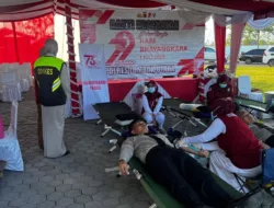 HUT Bhayangkara ke-79 Sinergitas RSUD Lombok Utara Gelar Donor Darah