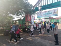 Polsek Tanjung Lakukan Pengamanan Jalan Santai Sambut HarKopNas