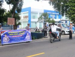 Polres Lombok Barat Tindak Pelanggaran Lalu Lintas di Jalan Yos Sudarso, Lembar