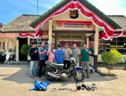 Unit Reskrim Polsek Bayan Ungkap Pelaku Curanmor