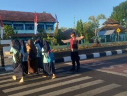 Depan SMPN 1 Tanjung, Sasar Pelajar Demi Kelancaran dan Keamanan Lalu Lintas