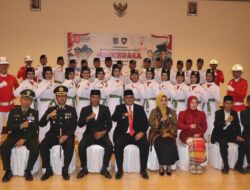 Kapolres Lombok Utara Hadiri Upacara Pengukuhan Paskibraka Kabupaten Lombok Utara Tahun 2025