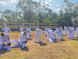 Bag SDM Polres Lombok Utara Laksanakan Latihan Bela Diri Polri Bagi Personel yang Akan Naik Pangkat