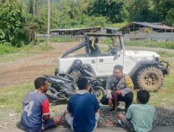 BHABINKAMTIBMAS DESA MOTENG JALIN SILATURAHMI DENGAN WARGA CIPTAKAN KAMTIBMAS YANG KONDUSIF