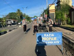 Propam Polres Bima Kota Laksanakan Opsgaktiblin Jelang Operasi Zebra Rinjani 2025