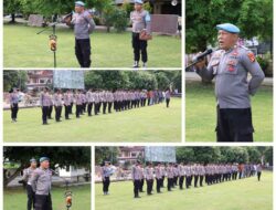 Kasi Propam Polres Sumbawa Barat Pimpin Apel pagi, tekankan disiplin Anggota