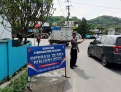 Sat Lantas Lobar Intensifkan Operasi Zebra Rinjani 2025 di Lembar