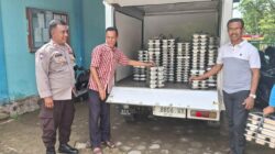 Proses Pendistribusian MBG bagi Ribuan Pelajar di Wilayah Kecamatan Palibelo di Kawal Ketat Polsubsektor Palibelo