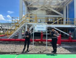 Unit Pamobvit Sat Samapta Polres Bima Kota Lakukan Pengamanan dan Patroli di Objek Vital PLTMG Bonto Bima