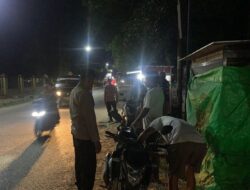 Langkah Preventif Jaga Stabilitas Kamtibmas Polsek Woha Gelar Kegiatan Razia dan Sweeping