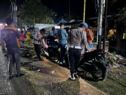 PAMAPTA II POLRES DOMPU PIMPIN PATROLI MALAM GUNA JAGA KAMTIBMAS TETAP KONDUSIF