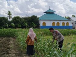 Polsek Labuapi Ajak Warga Telagawaru Manfaatkan Lahan Kosong