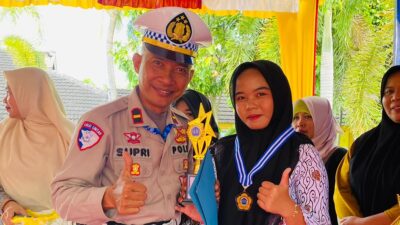 Pesan Polres Lombok Barat di SMPN 1 Lembar: Jangan Dulu Beri Anak Motor