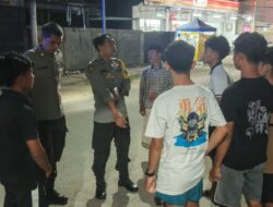 Cegah Gangguan Kamtibmas, Polsek Lambu Intensifkan Patroli Blue Light Malam Hari