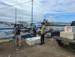 Sat Polairud Polres Bima Kota Gelar Patroli Dialogis Polmas Perairan di Pelabuhan Sape