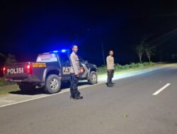 Patroli Malam, Polsek Pujut Intensifkan Antisipasi Kejahatan 3C di Jalur Bypass Ketare