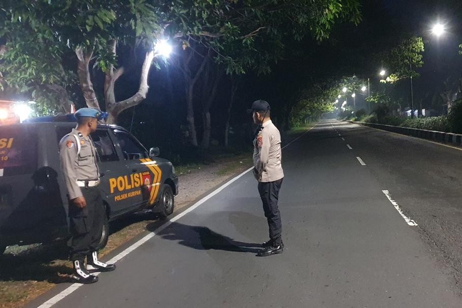 Antisipasi Gangguan Kamtibmas Dini Hari, Personel Polsek Kuripan Patroli Sepanjang Bypass BIL