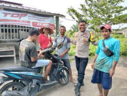Bhabinkamtibmas Desa Bagik Papan Ajak Warga Jaga Kamtibmas dan Dukung Program Ketahanan Pangan