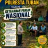 DUKUNG KETAHANAN PANGAN, ANGGOTA POLSEK KEREK SILATURAHMI DENGAN KELOMPOK TANI DESA BINAAN