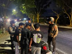 Intensifkan Keamanan Dini Hari, Patroli Perintis Presisi Lombok Barat Menyisir Wilayah Gerung