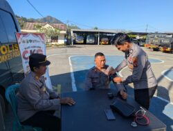 Wujudkan Kepedulian dan Menjaga Kebugaran Personel, Dokkes Polres Sumbawa Barat Gelar Bakti Kesehatan Cek Kesehatan Gratis (CKG)