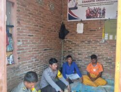 Bhabinkamtibmas Polsek Soromandi Sambangi KKN STKIP Imbau Jaga Kondusifitas Kamtibmas