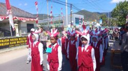 Polsek Monta Kawal Acara Karnaval Tingkat SD Kecamatan Monta Dalam Rangka Memeriahkan HUT Kemerdekaan RI Ke-81