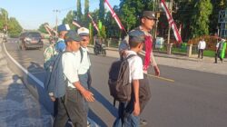 Polsek Bayan Tingkatkan Pengamanan Jam Masuk Sekolah untuk Jaga Keselamatan Pelajar