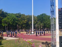 Mantapkan Persiapan Peringatan HUT RI Ke-81, Polres Sumbawa Barat Bersama Unsur Terkait Gelar Geladi Upacara Di Kompleks KTC
