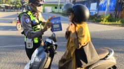 Tingkatkan Kesadaran Berlalu Lintas, Unit Kamsel Sat Lantas Polres Sumbawa Barat Gelar Kampanye Keselamatan dan Imbauan Humanis