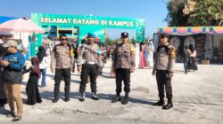 Polsek Asakota Hadir Berikan Rasa Aman di Tengah Wisuda Universitas Muhammadiyah Bima