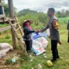 Dukung Program Asta Cita Presiden, Bhabinkamtibmas Desa Mokong Sambangi Petani di Persawahan Kalimian
