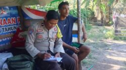 Bhabinkamtibmas Desa Mbuju Ajak Warga Manfaatkan Lahan Pekarangan untuk Dukung Ketahanan Pangan Keluarga