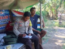Bhabinkamtibmas Desa Mbuju Ajak Warga Manfaatkan Lahan Pekarangan untuk Dukung Ketahanan Pangan Keluarga