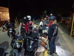 Cegah Tindak Kejahatan 3C dan Balap Lari/Liar, Sat Samapta Polres Sumbawa Gelar Patroli KRYD Malam Pekan di Sejumlah Titik Keramaian