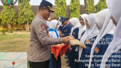 Wakapolres Sumbawa Barat Gelar Kegiatan “Polisi Peduli Pendidikan” di SMPN 3 Taliwang
